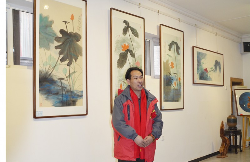 清風徐來——林清泉荷花作品展全國巡展北京首展在中國宋莊開展