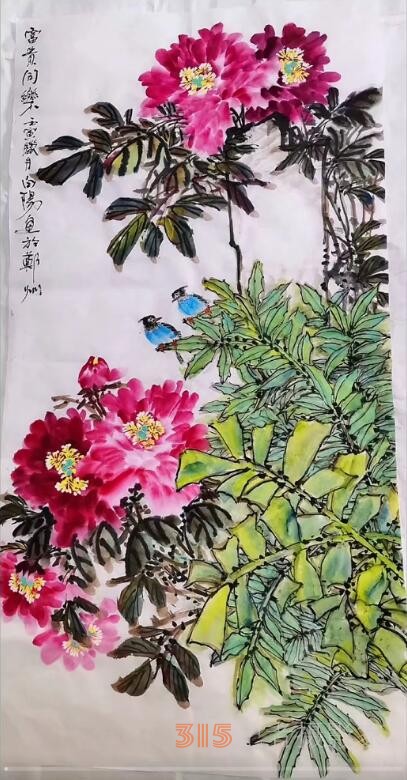 花鳥畫家白陽(yáng)作品賞析