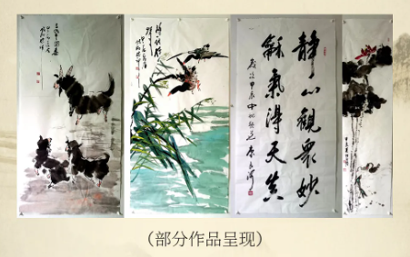 北京烏蘭察布企業(yè)商會蒙戈書畫藝術(shù)社舉行“八一”書畫交流活動